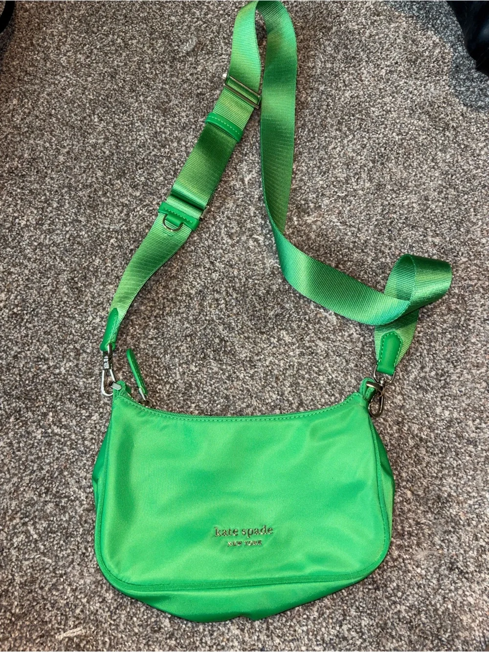 kate spade Green Nylon Crossbody with Wide Strap